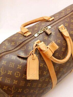 Authentic LOUIS VUITTON MONOGRAM KEEPALL 55 DUFFLE BAG FH0982 0326a